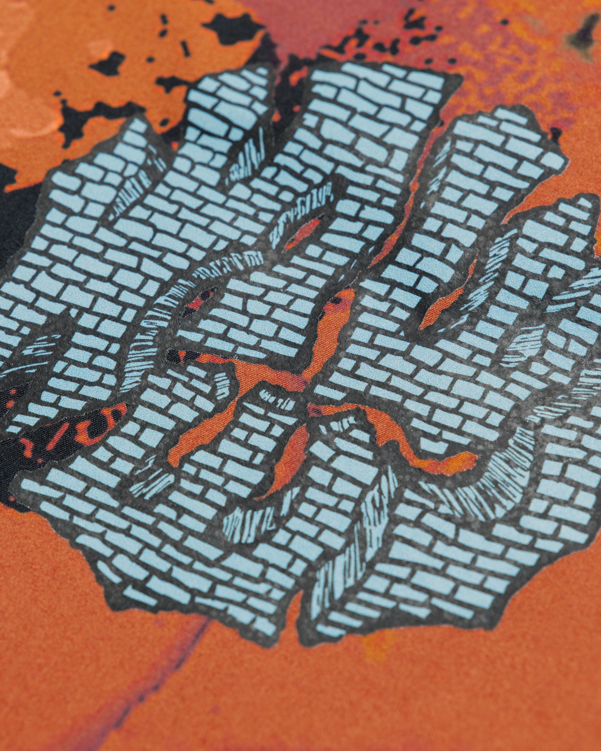 Musette - Abstract Brick Camo — brick graphic close-up