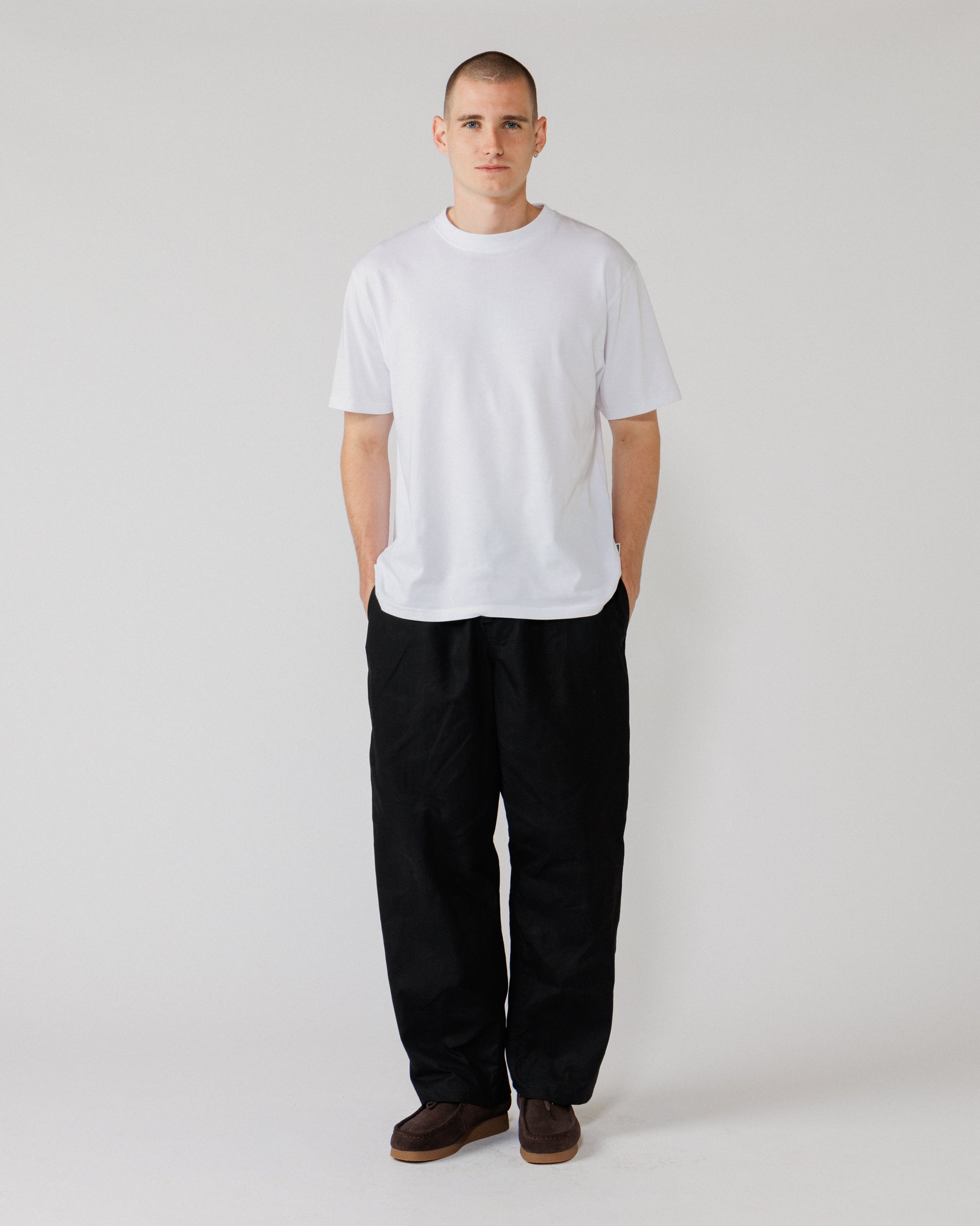 Water Resistant Zama Pants - Black — men's fit front full-body